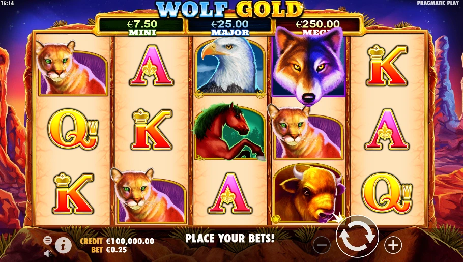 Play Wolf Gold slot